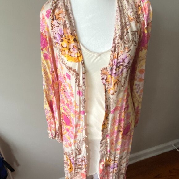 Free People 'Marais' Floral Midi-Dress - Size xs - Picture 5 of 10